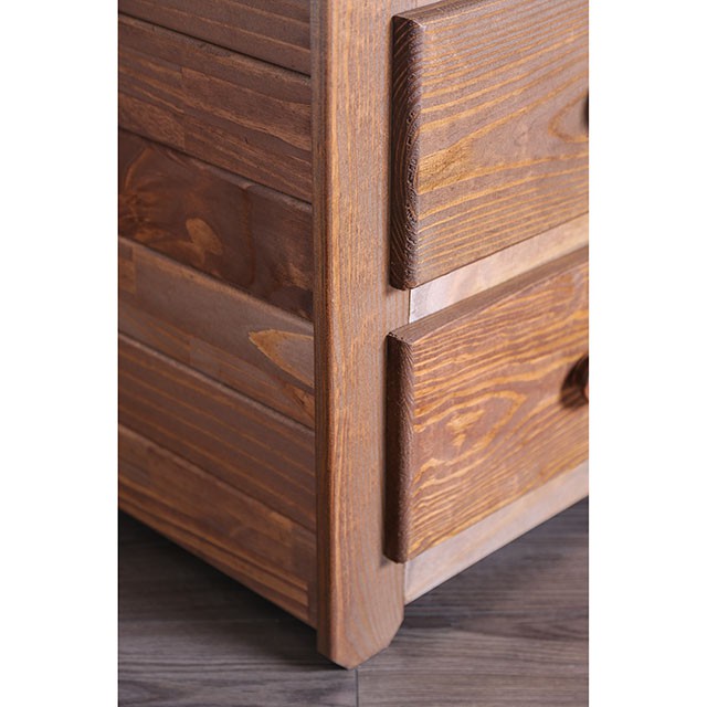Lea Mahogany Night Stand - Marjories Furniture (Las Vegas, NV)