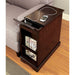LILITH I Cherry Side Table w/ USB - Marjories Furniture (Las Vegas, NV)