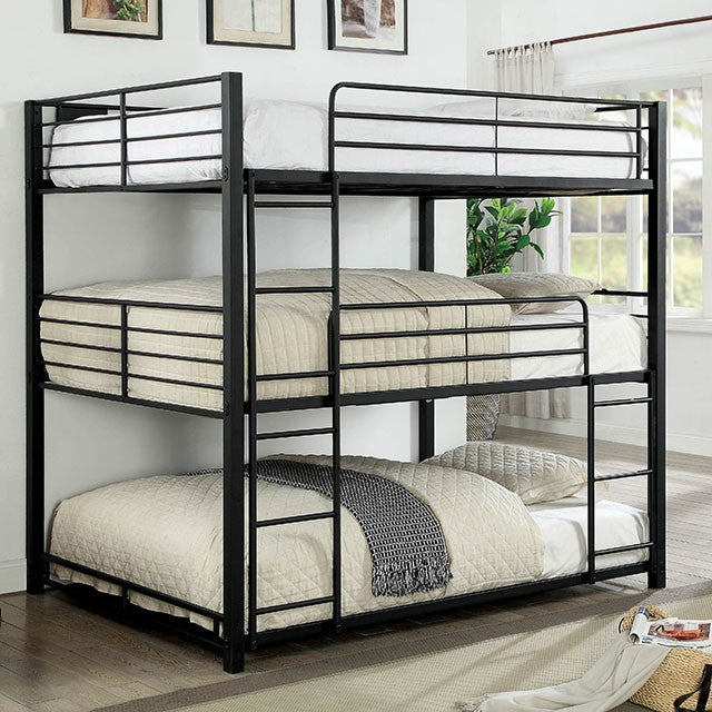 Olga I Antique Black Full/Full Bunk Bed - Marjories Furniture (Las Vegas, NV)