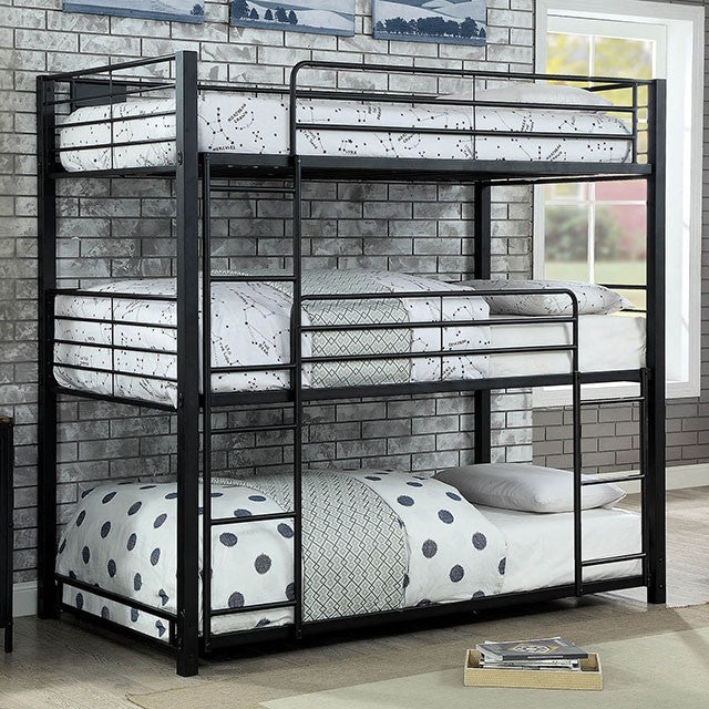 Olga I Antique Black Full/Full Bunk Bed - Marjories Furniture (Las Vegas, NV)