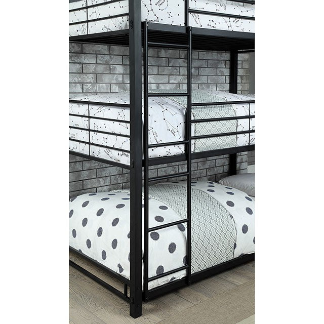Olga I Antique Black Full/Full Bunk Bed - Marjories Furniture (Las Vegas, NV)