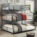 Olga III Sand Black Twin/Full/Queen Bunk Bed - Marjories Furniture (Las Vegas, NV)