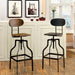 Leith Bar Stool Brown - Marjories Furniture (Las Vegas, NV)