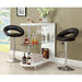 Numbi White/Chrome Mini Server - Marjories Furniture (Las Vegas, NV)