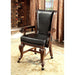 MELINA Brown Cherry/Black Arm Chair - Marjories Furniture (Las Vegas, NV)
