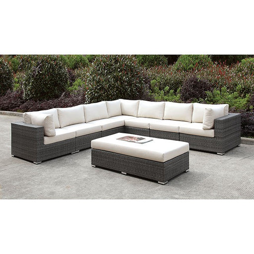 Somani LARGE L-Sectional + BENCH - Marjories Furniture (Las Vegas, NV)