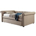 Leanna Daybed w Trundle Beige - Marjories Furniture (Las Vegas, NV)