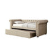 Leanna Daybed w Trundle Beige - Marjories Furniture (Las Vegas, NV)