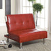 Bulle Chair Grey & Red - Marjories Furniture (Las Vegas, NV)