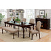 HOLCROFT Antique Cherry/Beige Bench - Marjories Furniture (Las Vegas, NV)