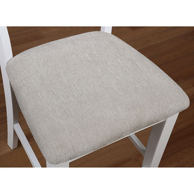Kiana White Counter Ht. Side Chair (2/CTN) - Marjories Furniture (Las Vegas, NV)