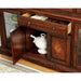 PETERSBURG I Cherry Dining Table w/ 1 X 18" Leaf - Marjories Furniture (Las Vegas, NV)