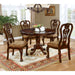 Elana Brown Cherry Round Dining Table - Marjories Furniture (Las Vegas, NV)