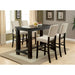 Sania 5 Pc Bar Table Set Black - Marjories Furniture (Las Vegas, NV)