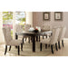 Sania 7 Pc Dining Table Set Black - Marjories Furniture (Las Vegas, NV)