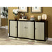 Ornette Espresso/Champagne Dining Table - Marjories Furniture (Las Vegas, NV)