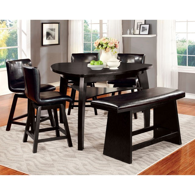 Hurley 7 Pc Counter Ht Table Set - Marjories Furniture (Las Vegas, NV)