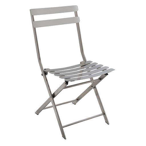 Lilah Stainless Folding Chair (2/Ctn) - Marjories Furniture (Las Vegas, NV)