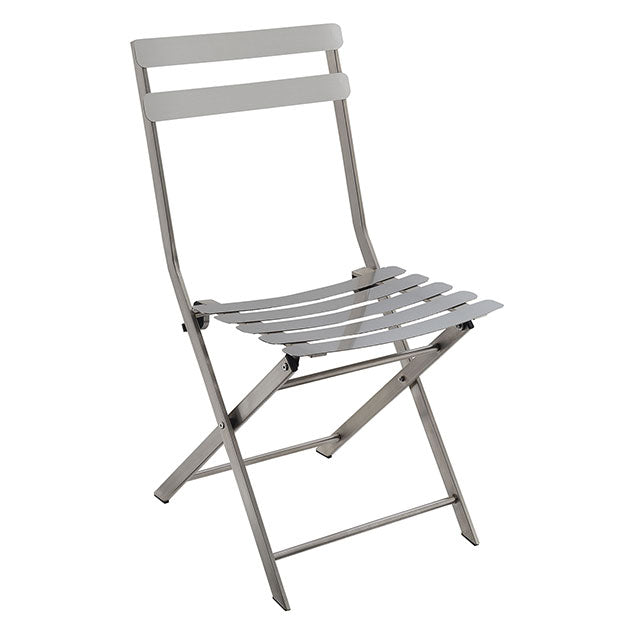Lilah Stainless Folding Table - Marjories Furniture (Las Vegas, NV)