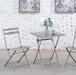 Lilah Stainless Folding Table - Marjories Furniture (Las Vegas, NV)