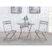 Lilah Stainless Folding Table - Marjories Furniture (Las Vegas, NV)