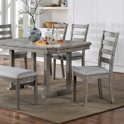 Laquila Dining Table Set Bench - Marjories Furniture (Las Vegas, NV)
