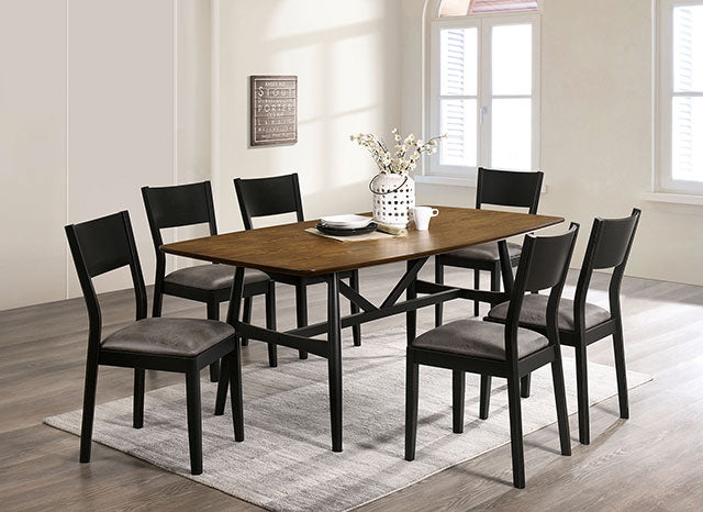 Oberwil 7 Pc Dining Table Set - Marjories Furniture (Las Vegas, NV)
