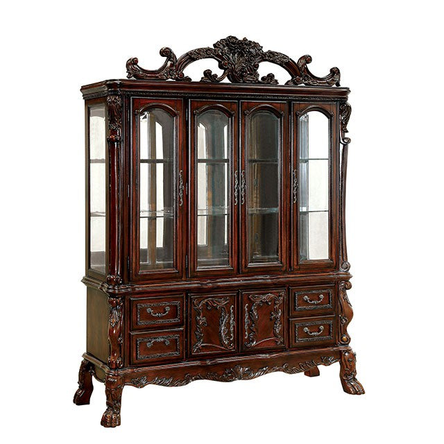 MEDIEVE Cherry Dining Table, Cherry - Marjories Furniture (Las Vegas, NV)