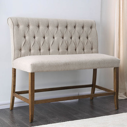 Sania Counter Ht. Bench - Marjories Furniture (Las Vegas, NV)