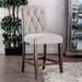 Sania III Beige/Rustic Oak Counter Ht. Chair (2/CTN) - Marjories Furniture (Las Vegas, NV)
