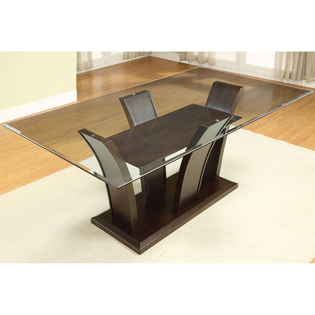 Manhattan 7 Pc Dining Table Set - Marjories Furniture (Las Vegas, NV)