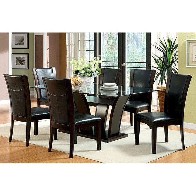 Manhattan 7 Pc Dining Table Set - Marjories Furniture (Las Vegas, NV)