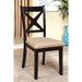 Liberta Dark Oak/Black Dining Table - Marjories Furniture (Las Vegas, NV)