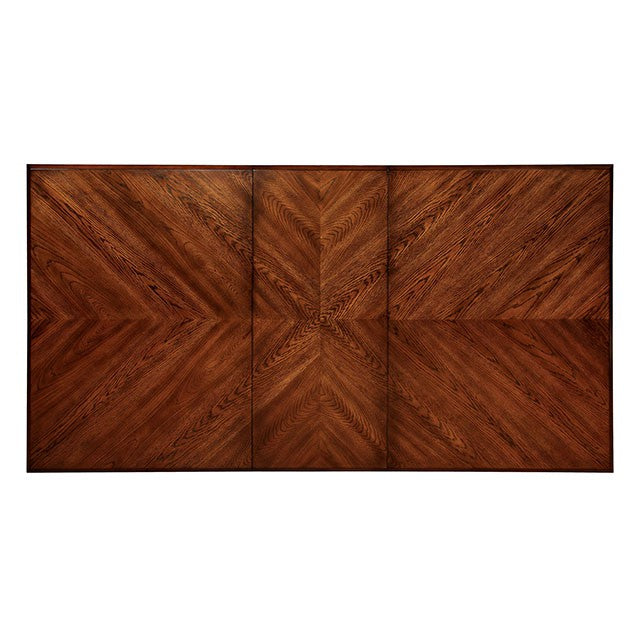 Liberta Dark Oak/Black Dining Table - Marjories Furniture (Las Vegas, NV)
