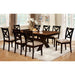 Liberta Dark Oak/Black Dining Table - Marjories Furniture (Las Vegas, NV)