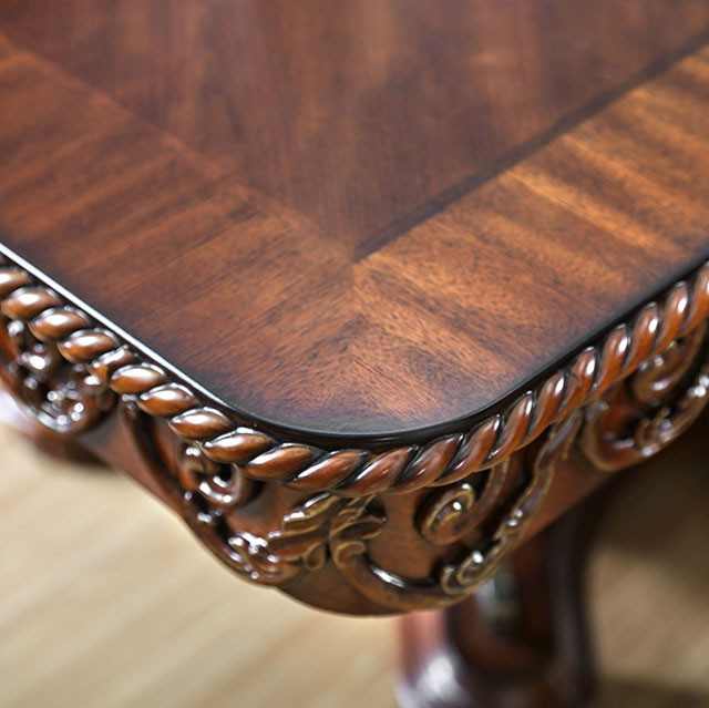 Lucie Brown Cherry Dining Table - Marjories Furniture (Las Vegas, NV)