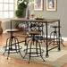 SILVIA I Medium Oak Counter Ht. Stool (2/CTN) - Marjories Furniture (Las Vegas, NV)