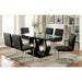 Lodia 7 Pc Dining Table Set Black - Marjories Furniture (Las Vegas, NV)