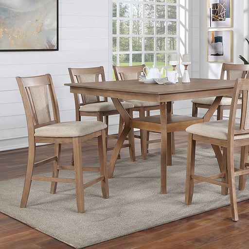 Upminster 7 Pc Counter Ht Table Set - Marjories Furniture (Las Vegas, NV)