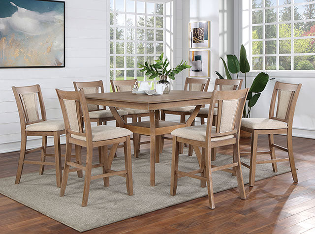 Upminster 7 Pc Counter Ht Table Set - Marjories Furniture (Las Vegas, NV)