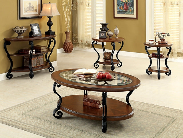 MAY Brown Cherry Side Table - Marjories Furniture (Las Vegas, NV)