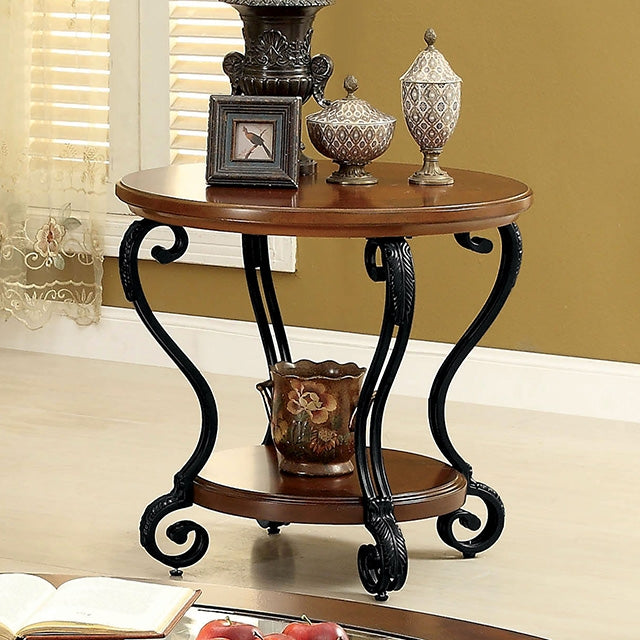 MAY Brown Cherry End Table - Marjories Furniture (Las Vegas, NV)