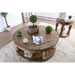 Mika Antique Oak End Table - Marjories Furniture (Las Vegas, NV)