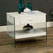 Raya White End Table, White - Marjories Furniture (Las Vegas, NV)