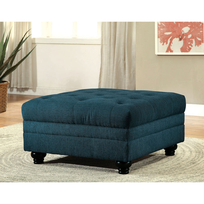 Stanford Armless Chair Teal - Marjories Furniture (Las Vegas, NV)
