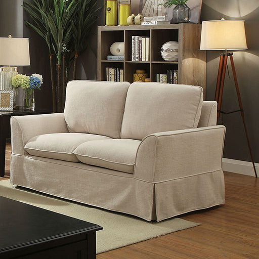 Maxine Love Seat Beige - Marjories Furniture (Las Vegas, NV)