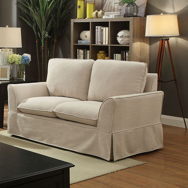Maxine Love Seat Beige - Marjories Furniture (Las Vegas, NV)