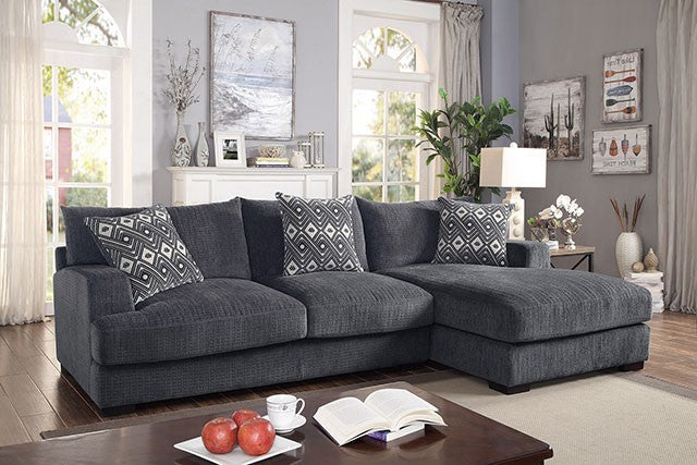 Kaylee L-Sectional w/ Right Chaise - Marjories Furniture (Las Vegas, NV)