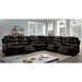 Mariah Power Sectional w/ Recliner Brown - Marjories Furniture (Las Vegas, NV)