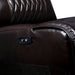 Mariah Power Sectional w/ Recliner Brown - Marjories Furniture (Las Vegas, NV)